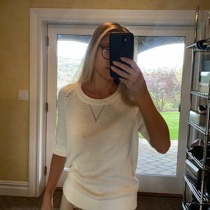 Banana republic knitted sweater sequins texture